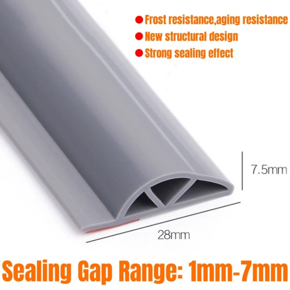 2M Silicone P-Type Window & Door Sealing Strip | Weatherstrip Window Door Seal Strip Qme