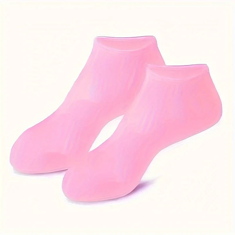 Moisturizing Silicone Gel Socks | Nourishing Foot Care Foot Care Socks Qme 2PC-Pink