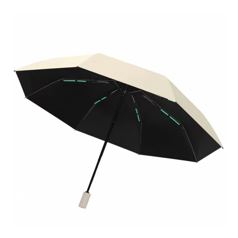 24-Bone Auto Folding Umbrella – SPF 50 UV & Wind Resistant Folding Umbrella Qst
