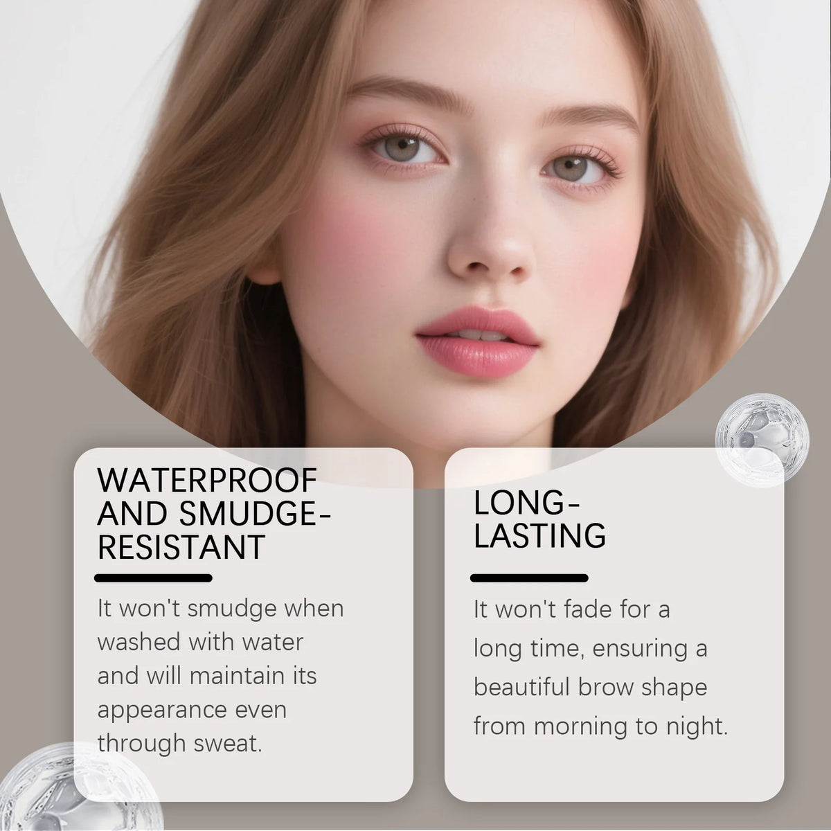 Zephoco Dual-Ended Waterproof Eyebrow Pencil | Natural Finish Eyebrow Pencil Qst