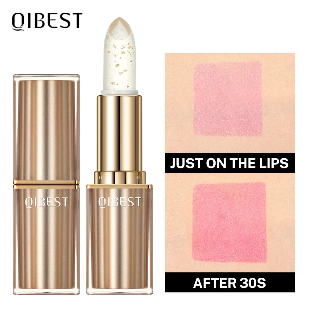 QIBEST Glitter Color-Changing Lip Balm – Long-Lasting Tint Tinted Lip Balm Qme