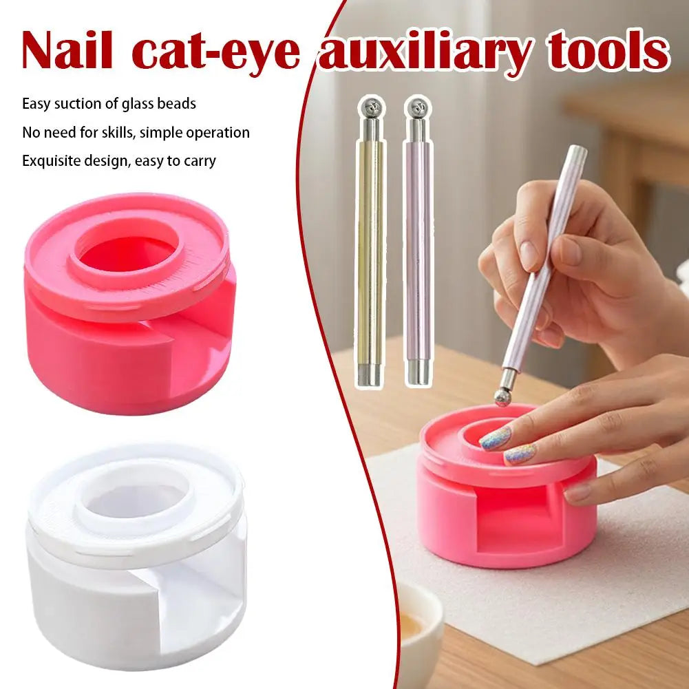 Double Head Cat Eye Nail Magnet Stick | Manicure Tool Nail Art Magnet Tool Qme