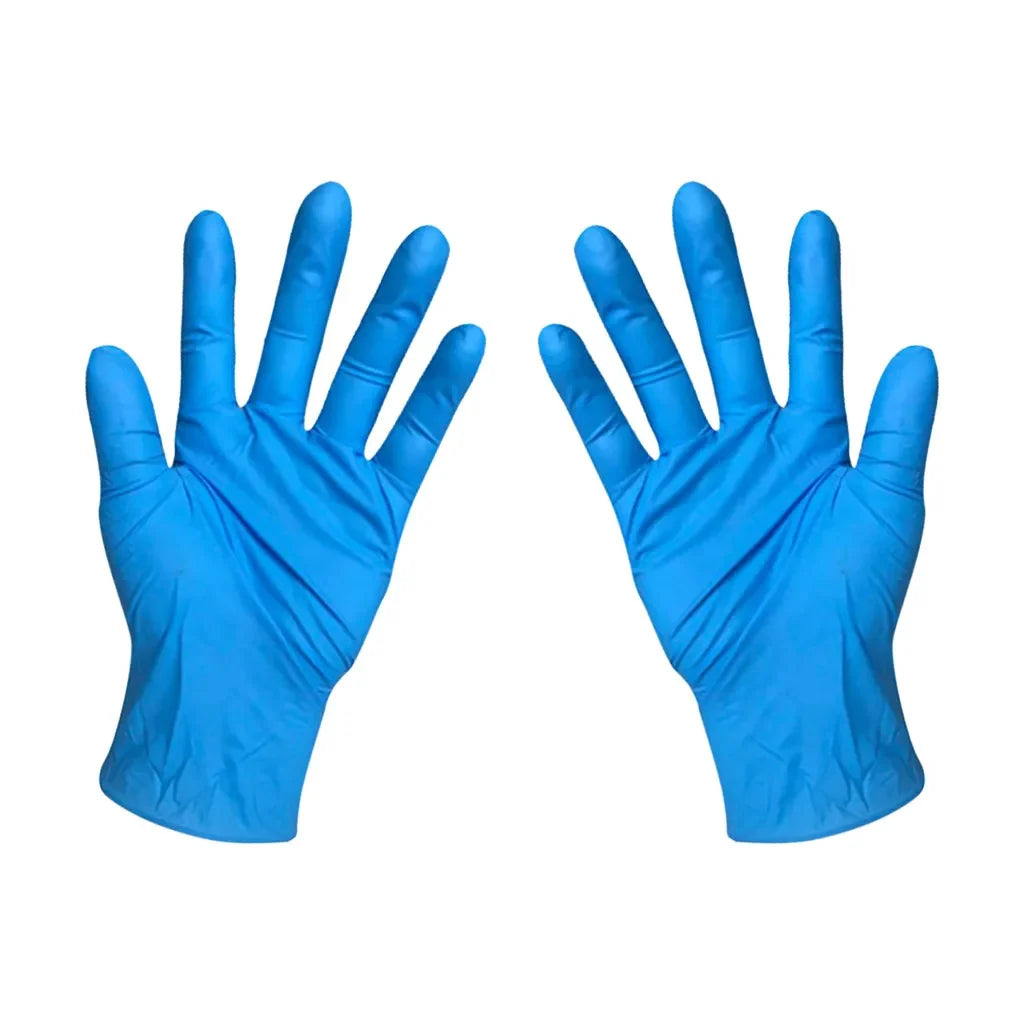 Blue Disposable Latex Gloves – Anti-Static Kitchen & Craft Disposable Latex Gloves Qme blue