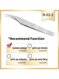 Qme Diamond Grip Eyelash Extension Tweezer | Volume Precise Lash Extension Tweezer Qme N-02-2