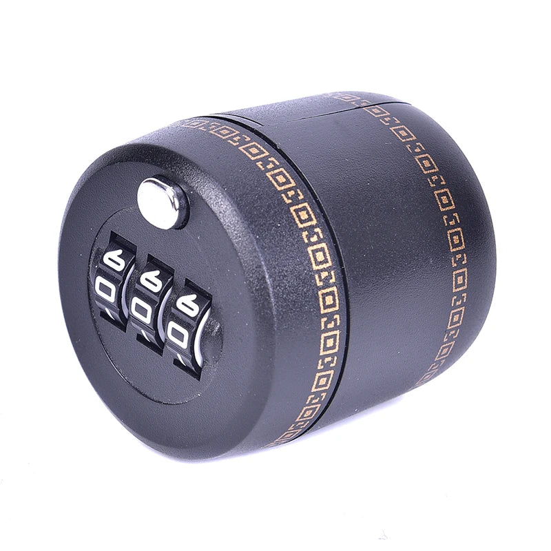 Wine Bottle Password Lock & Vacuum Stopper – 3-Digit Combo Bottle Security Lock Qst Black