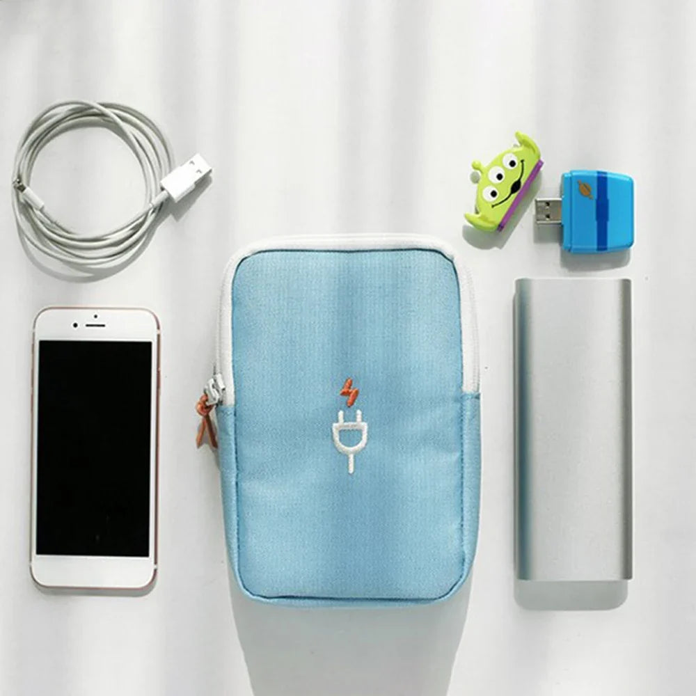 Travel Electronics Organizer Bag – Cable, Charger & Headphone Pouch Electronics Organizer Pouch Qme