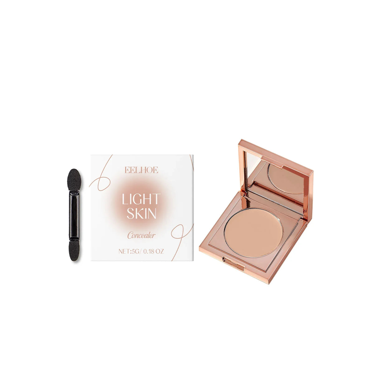 Qme Lightweight Concealer – Natural, Full Coverage Makeup Face Concealer Qme Light Skin
