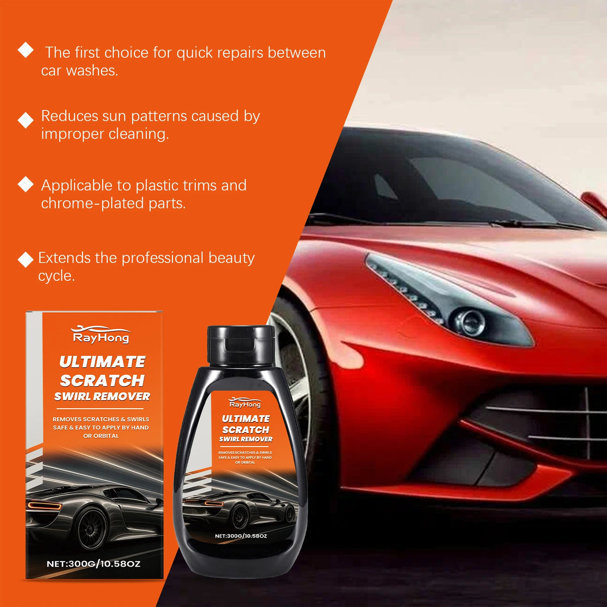 Rayhong Car Scratch Remover, Polishing & Brightening Agent Car Polish Agent Qst