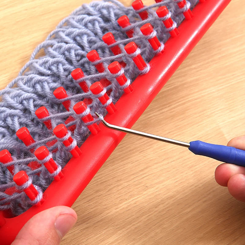Rectangle & Round Knitting Loom Set – DIY Weaving Kit for Beginners Knitting Loom Kit Qst