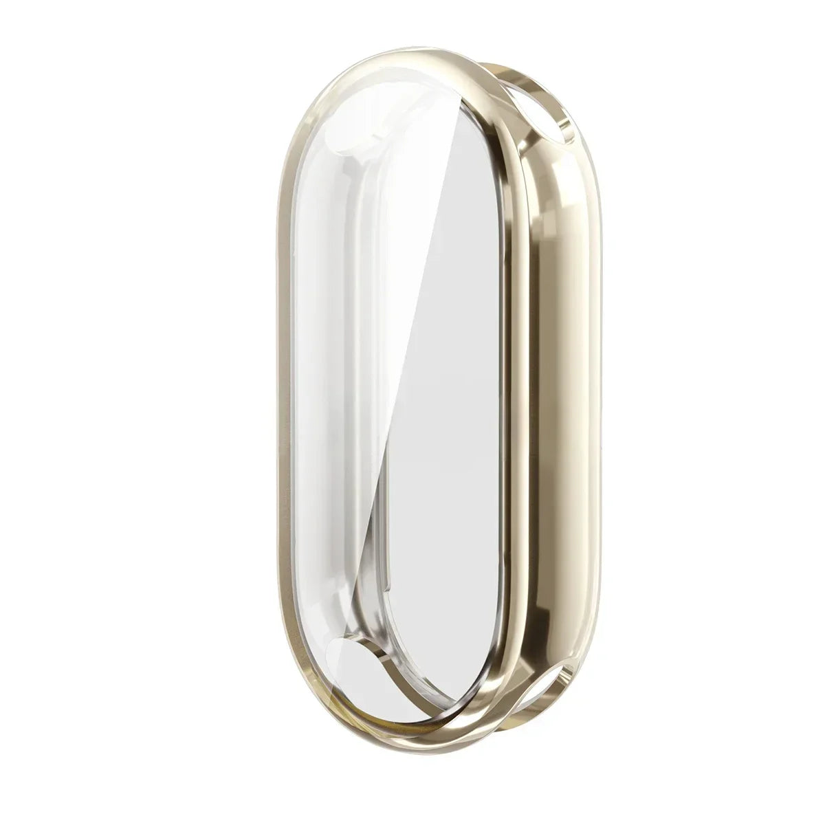 Xiaomi Mi Band 9 & 8 Full Cover Case & Screen Protector Smart Band Case Qme Light Gold for Mi Band 9