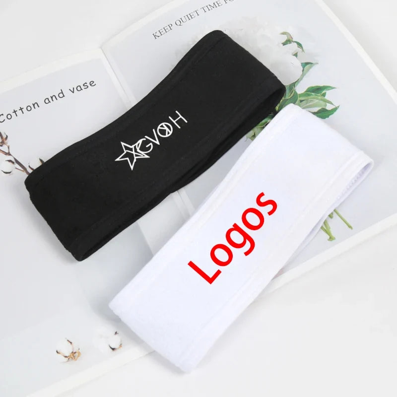 Custom Photo & Logo Cotton Headband for Women | Qme Custom Headband Qme black