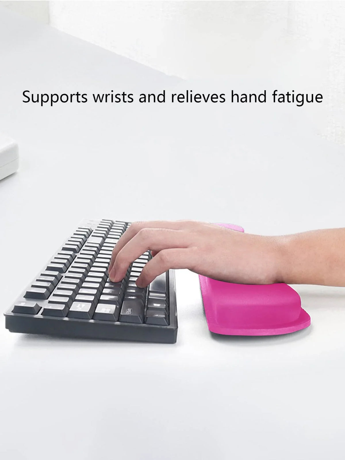 Memory Foam Keyboard Wrist Rest Pad – Non-Slip, Ergonomic Keyboard Wrist Rest Qme