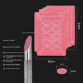 Double-Ended Stainless Steel Cuticle Pusher & Remover Tool Cuticle Pusher Tool Qme Pink 5