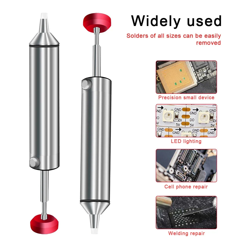 LEFAVOR Aluminum Desoldering Pump Suction Gun | Solder Remover Desoldering Pump Qme