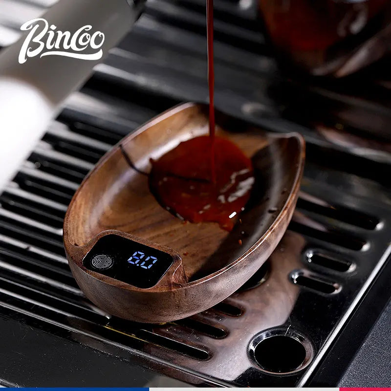 Bincoo LED Coffee Scale – Rechargeable Electronic Bean Tray Coffee Kitchen Scale Qst