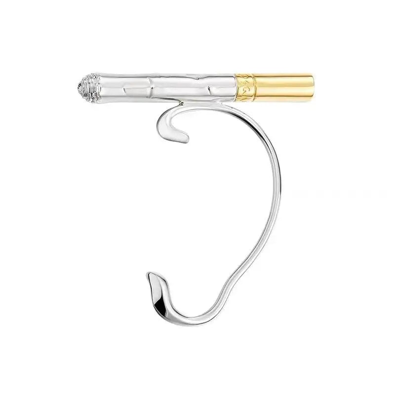 Vintage Cigarette Ear Clip – Unisex Punk Rock Stud Earring Clip-On Earring Qme