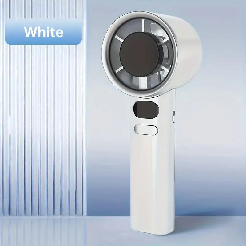 Turbine Mini Fan USB Rechargeable 120-Speed Portable Outdoor Portable Handheld Fan Qme