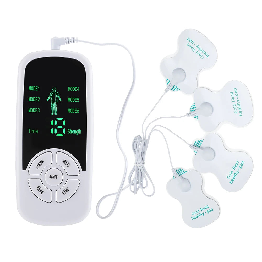Portable Pulse Neck Massager – 6 Modes, 15 Levels & LCD Timer Pulse Massager Qst