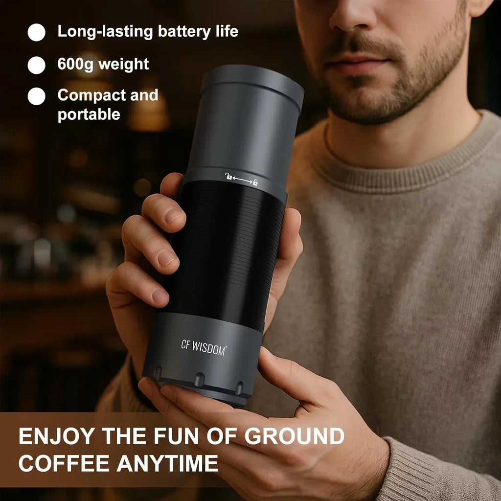 Dual Mode Manual & Electric Coffee Bean Grinder | Adjustable Grind Coffee Bean Grinder Qme