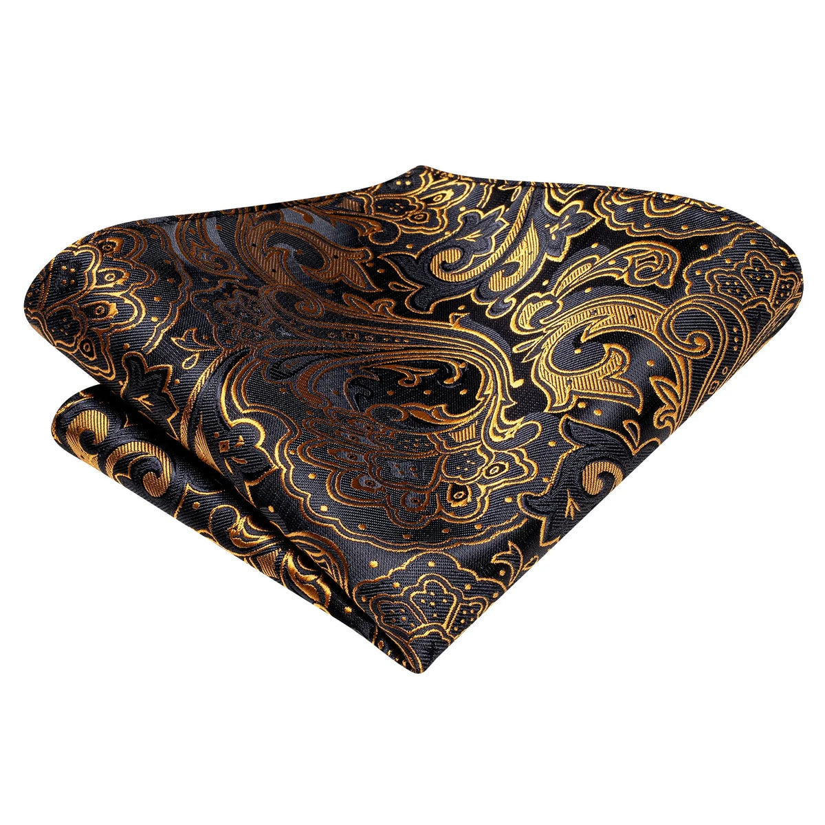 Hi-Tie Men's Paisley Jacquard Bow Tie, Handkerchief & Cufflinks Bow Tie Gift Set Qme