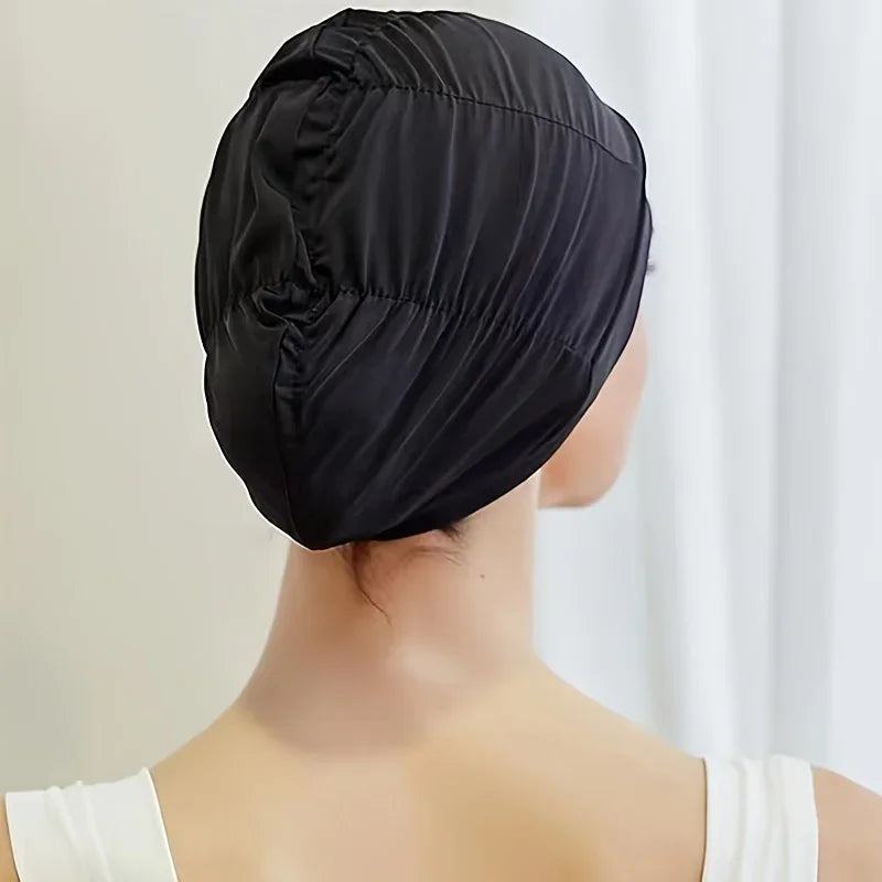 Swimming Cap for Long Hair – Ear Protection & Elastic Fit | Qme Swim Cap Qme