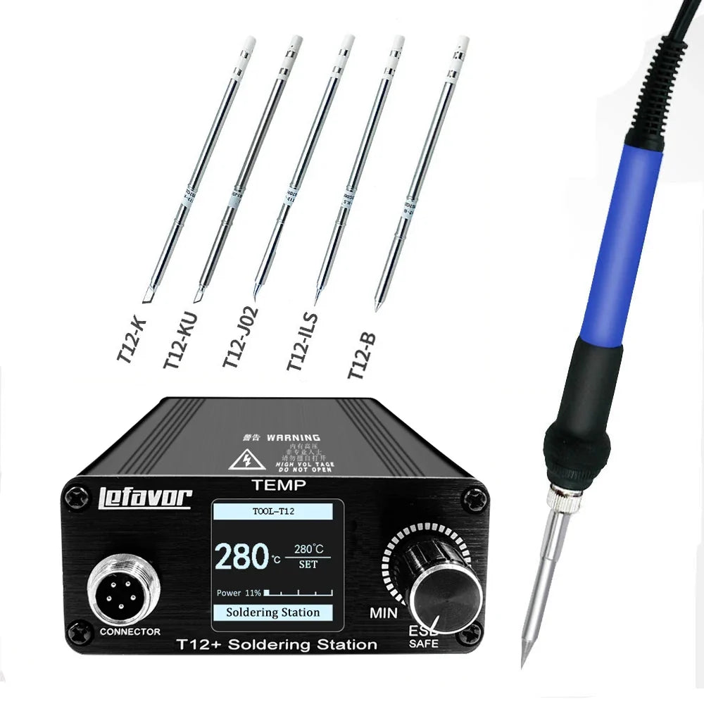 T12 75W Digital Soldering Iron Rework Station | Temp Control Soldering Rework Station Qme