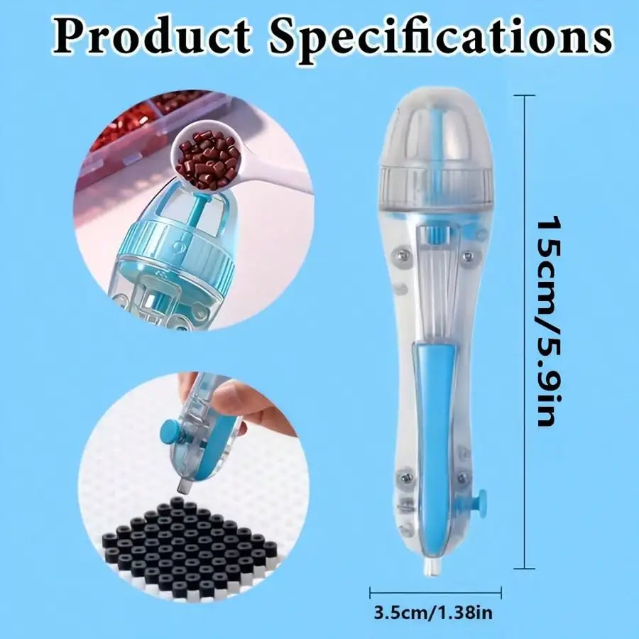 Bead Pen for 3D Pixel Puzzles – Auto Mechanism, 2.6mm Tip Craft Bead Pen Qme