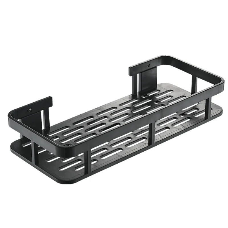 Wall Mounted Bathroom Storage Rack – No-Drill Suction Cup Shelf Bathroom Storage Rack Qme 1pcs B