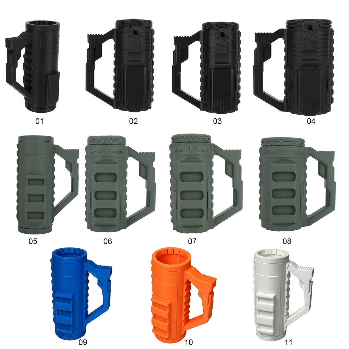 Tactical Non-Slip Can & Bottle Holder with Handle – 12oz Can & Bottle Holder Qme