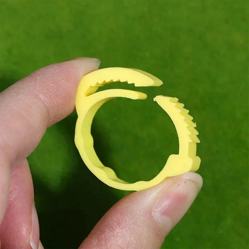 16 Adjustable Poultry Leg Rings Snap Ratchet Bands for Chickens Poultry Leg Bands Qme