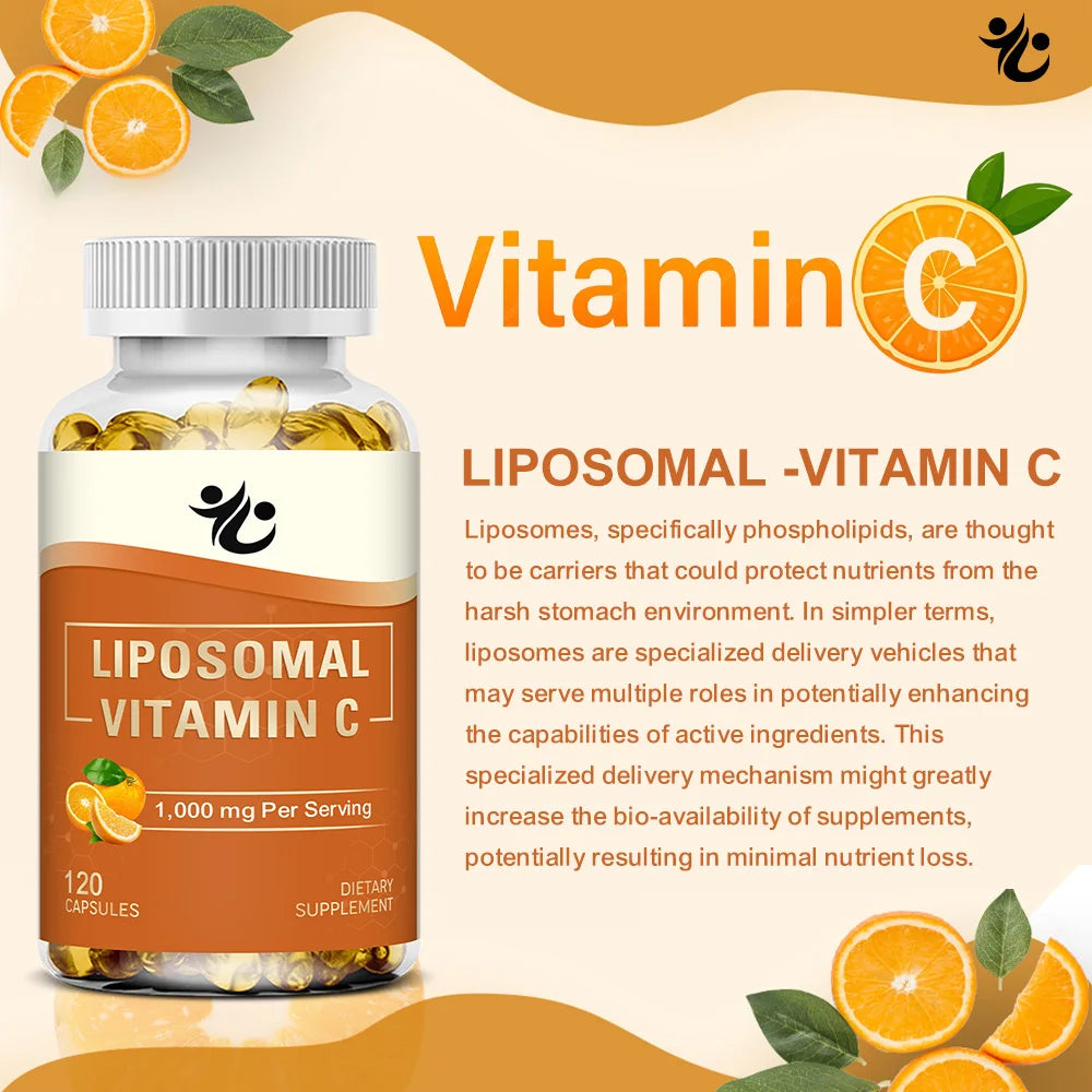 Fearathe Liposomal Vitamin C 1000mg – High Absorption Caps Vitamin C Supplement Qst