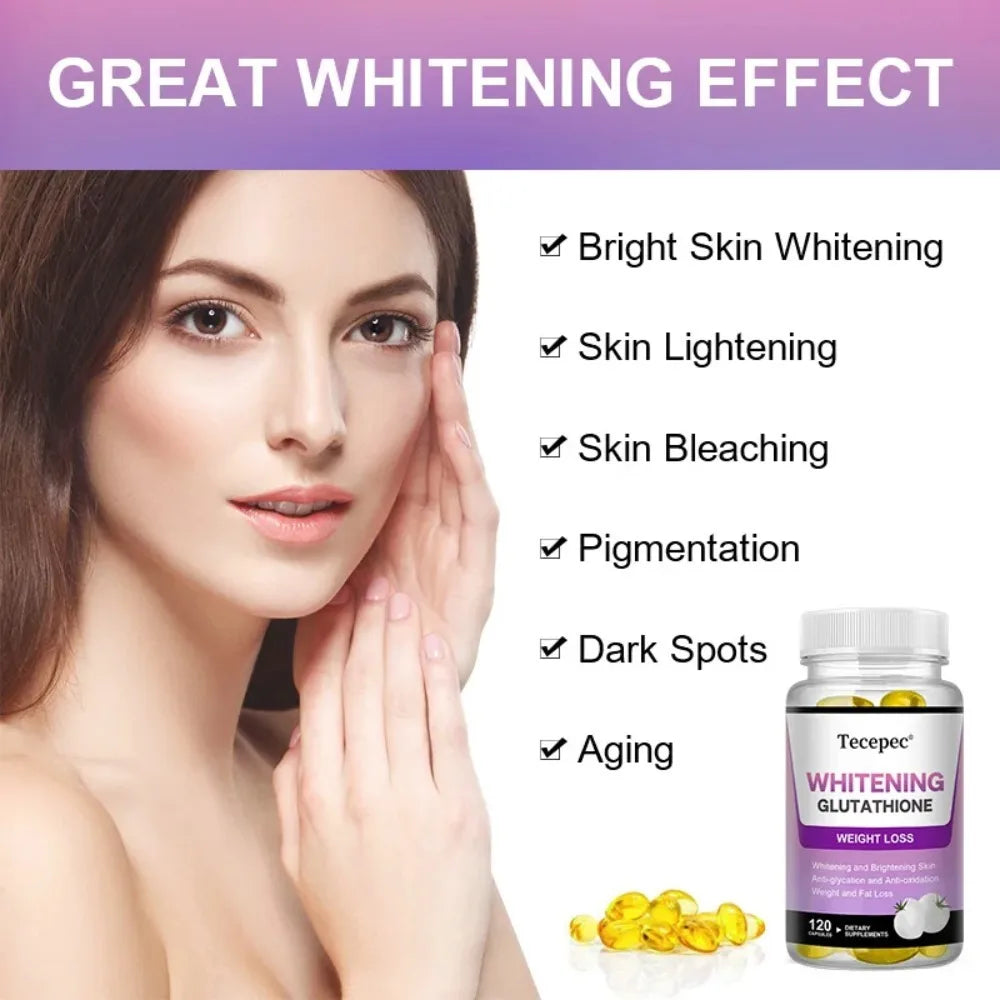 White Tomato Glutathione Capsules – Brightening Antioxidant Antioxidant Supplement Qst