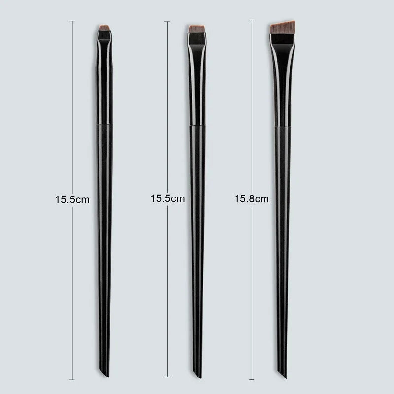 Blade Flat Eyeliner & Eyebrow Brush – Fine Tip, Portable Makeup Brush Qme