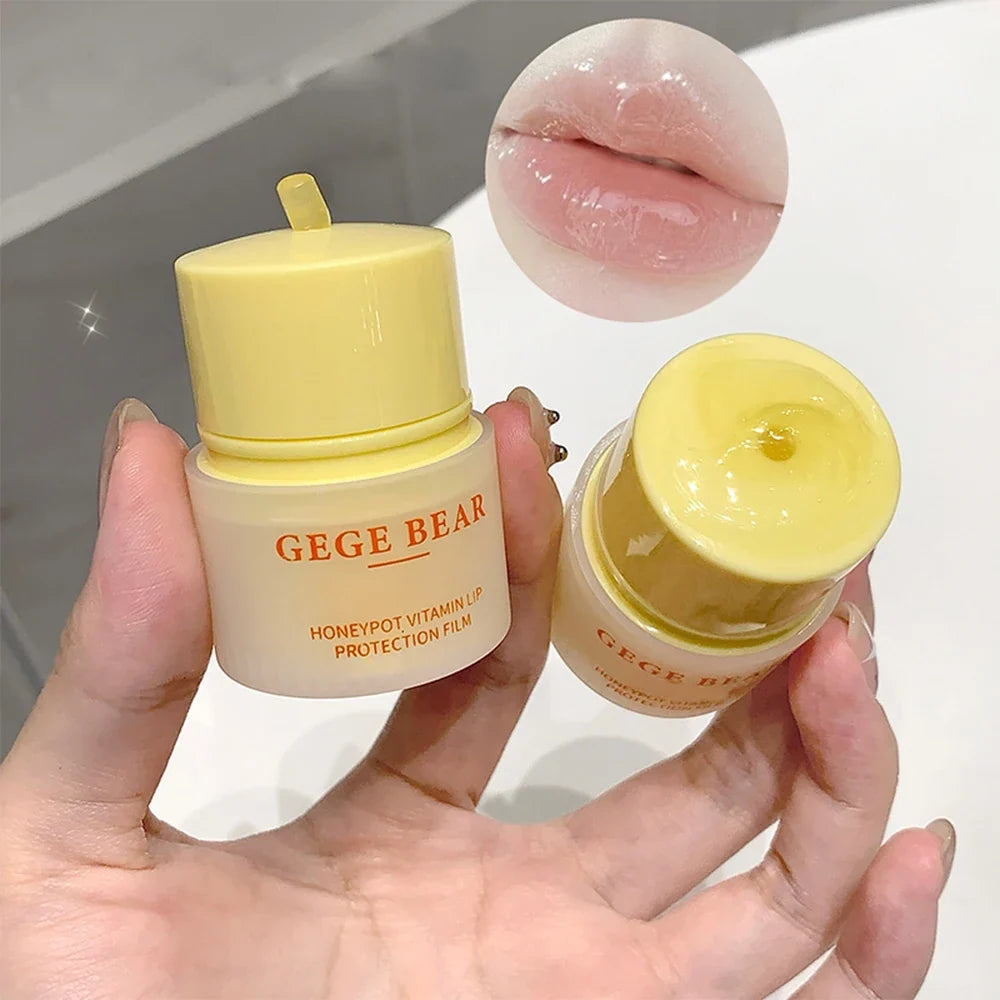 Gege Bear Honey Pot Vitamin Lip Mask – Moisturizing Lip Balm Vitamin Lip Mask Qme