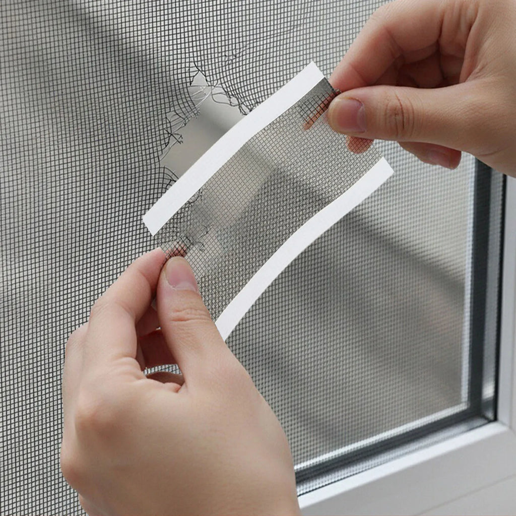Window Screen Repair Patch – Insect-Resistant Mesh Roll 10cm×10M Screen Repair Patch Qme