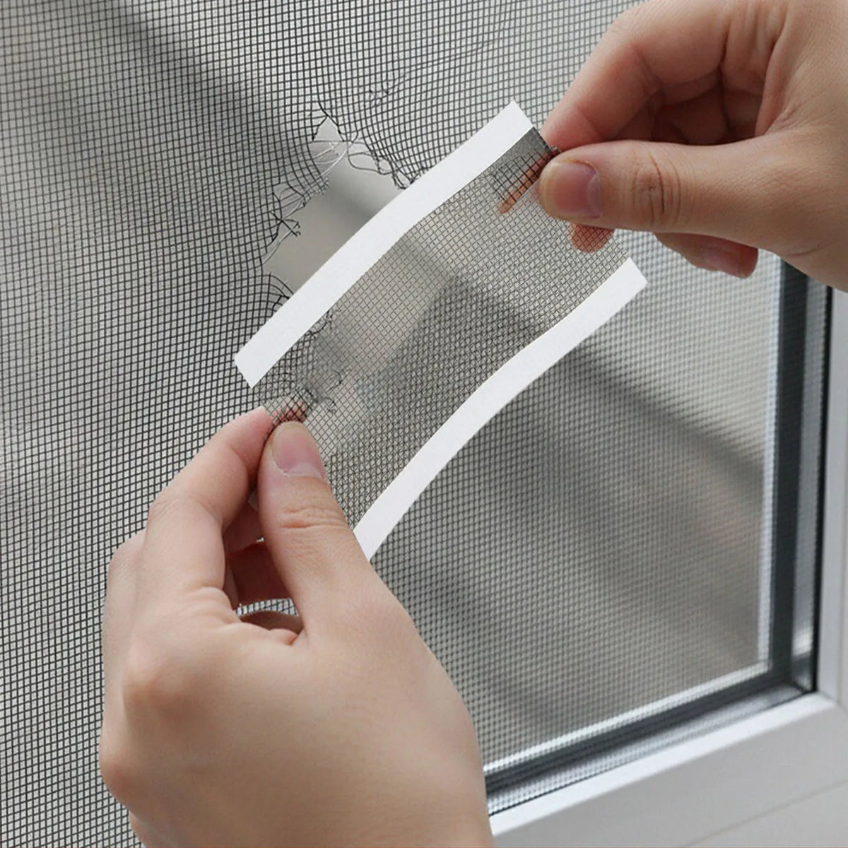 Window Screen Repair Patch – Insect-Resistant Mesh Roll 10cm×10M Screen Repair Patch Qme