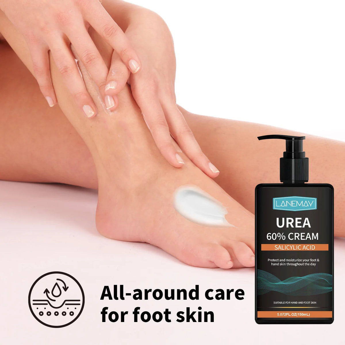Urea 60% Cream with Salicylic Acid – Deep Hand & Foot Moisturizer Urea Foot Cream Qst