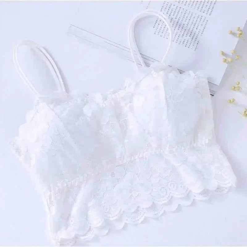 Women's Lace Seamless Padded Camisole Bralette – 3 Colors Padded Camisole Bralette Qme