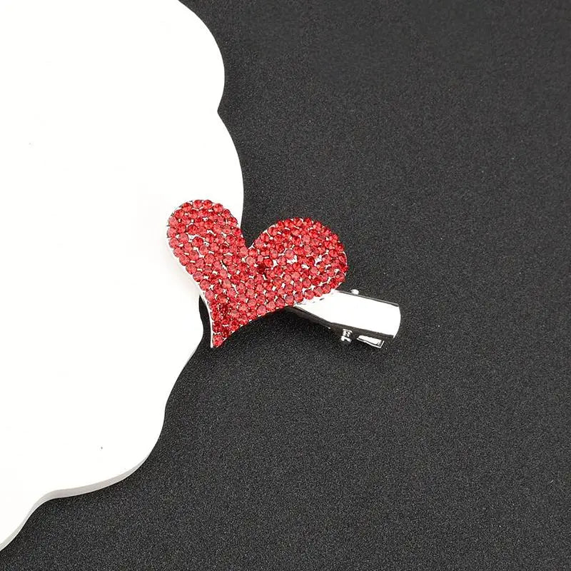 Y2K Pink Rhinestone Butterfly Bow Hair Clips – Korean Barrettes Hair Clip Barrette Qst A1