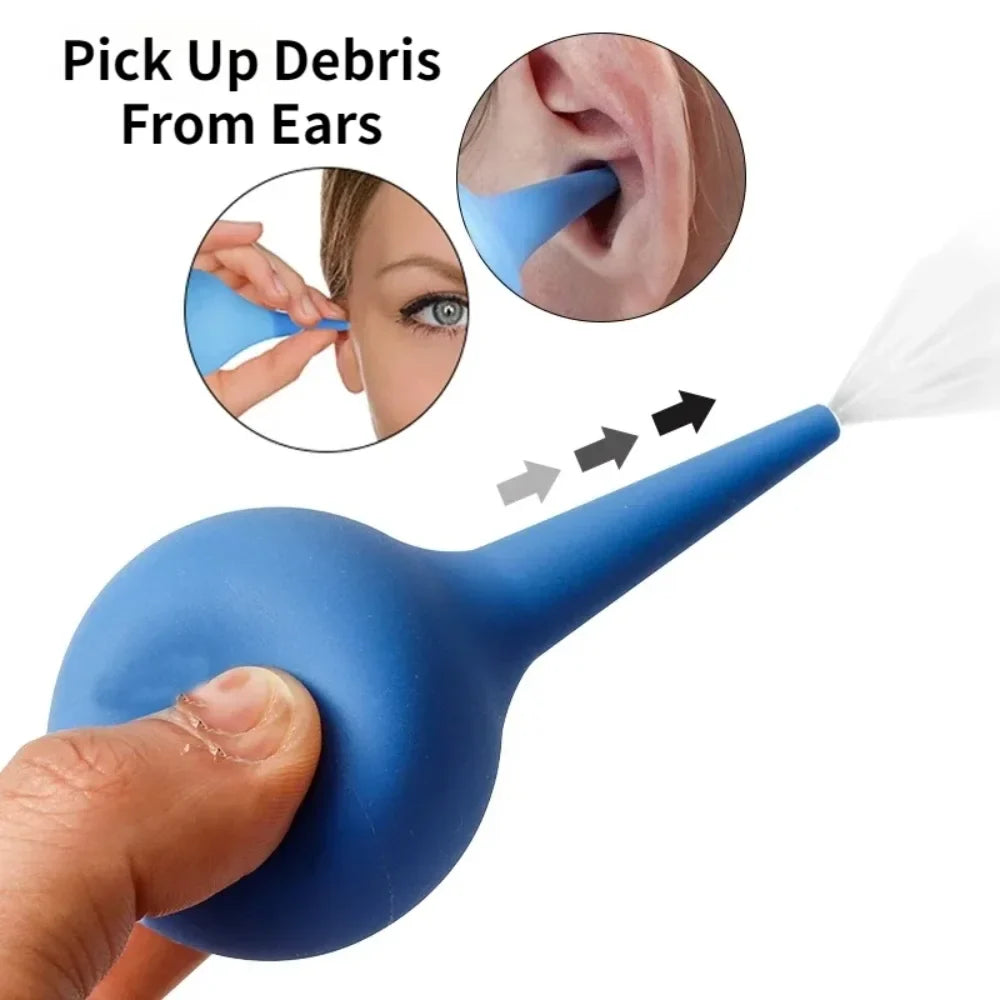 Soft Rubber Ear Cleaning Bulb Syringe | Gentle Irrigation Kit Ear Irrigation Syringe Qme