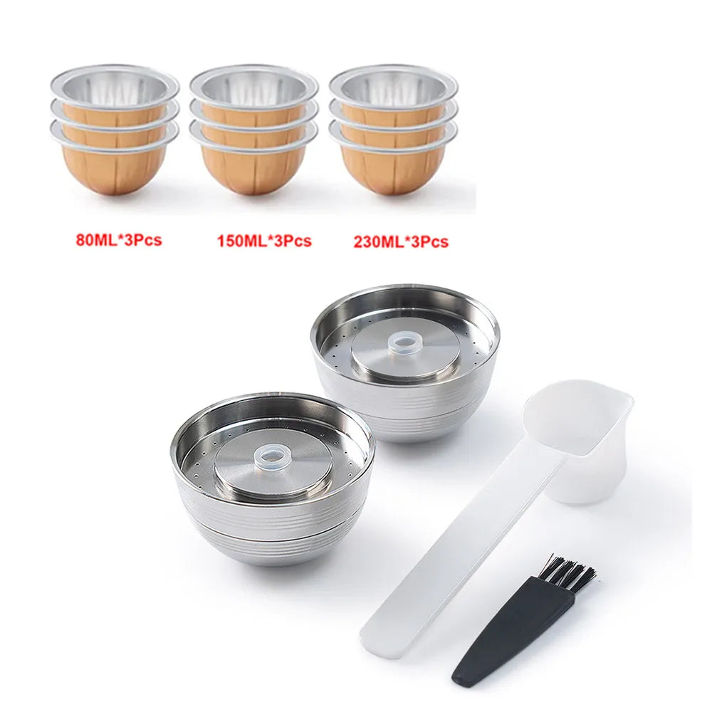 Reusable Stainless Steel Coffee Pods for Nespresso Vertuo Next Reusable Coffee Capsule Qst As picture 6