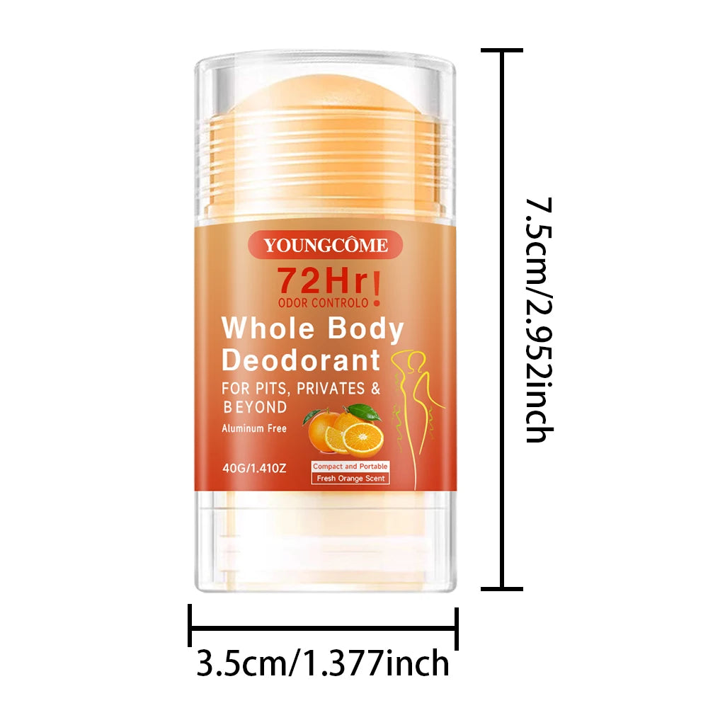 YOUNGCOME 72-Hour Body Deodorant Stick – Unisex, Long-Lasting Deodorant Stick Qst 1PCS
