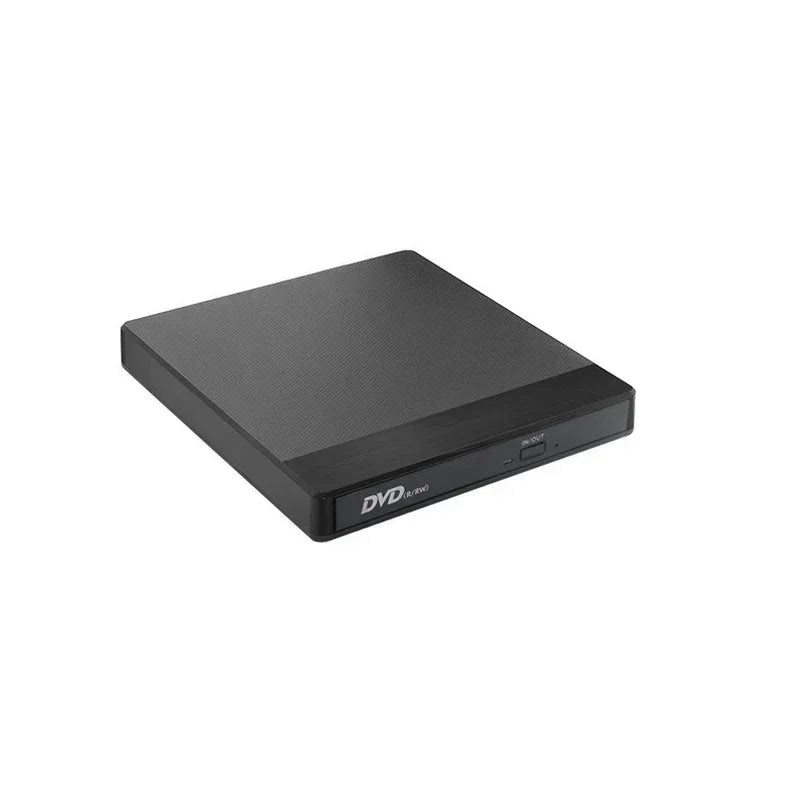 Slim USB 3.0 External DVD Burner Drive – Writer & Reader External Optical Drive Qme with card black