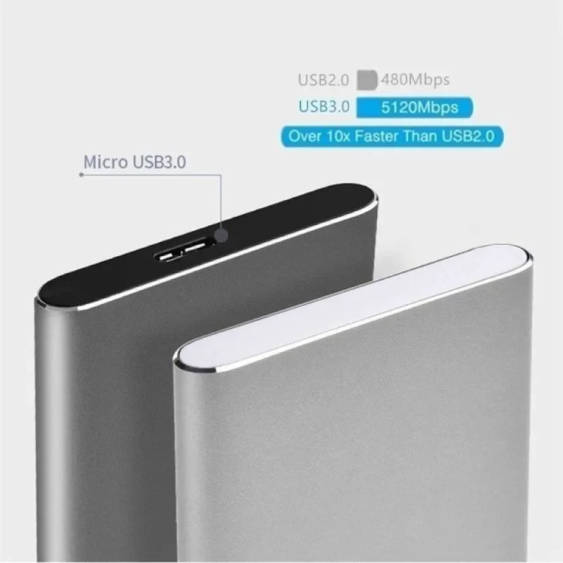 2.5" SATA USB 3.0 HDD SSD Enclosure – 5 Gbps Metal Case HDD SSD Enclosure Qme