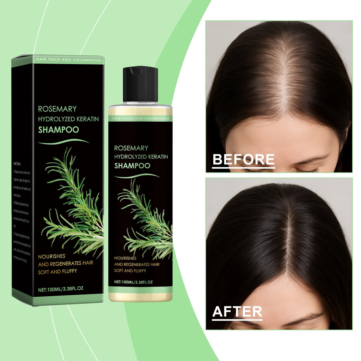 Rosemary Shampoo – Volumizing, Strengthening & Scalp Care Hair Care Shampoo Qst
