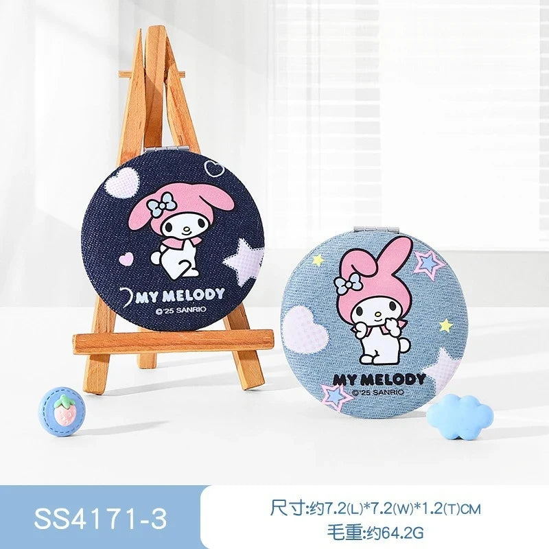 Hello Kitty Kuromi Compact Travel Makeup Mirror – 8 Colors Compact Travel Mirror Qme 6 Random Single