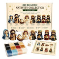 Nativity Bead Craft Kit – 3D Beaded Christmas Figurines Bead Craft Kit Qme set