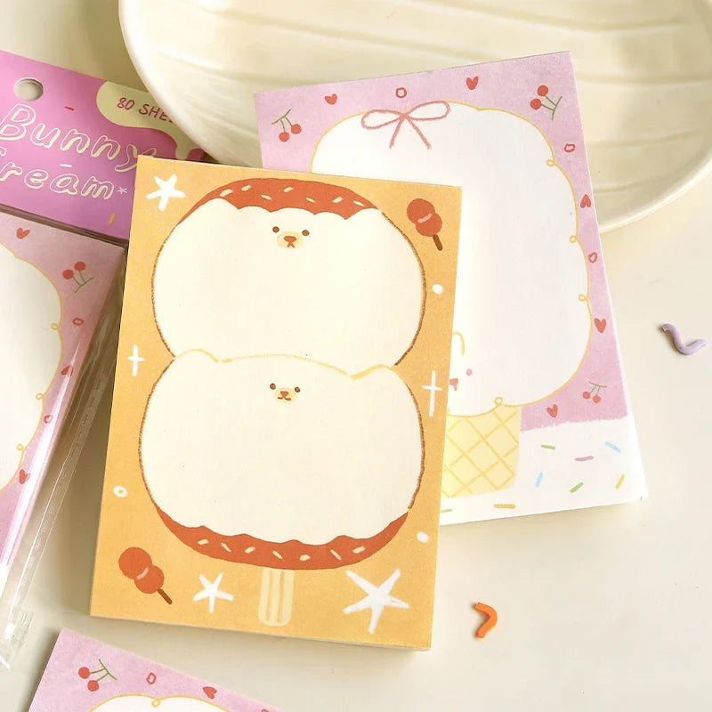 Kawaii Daily Checklist Memo Pad – 80 Sheets Cartoon Stationery Memo Notepad Qme
