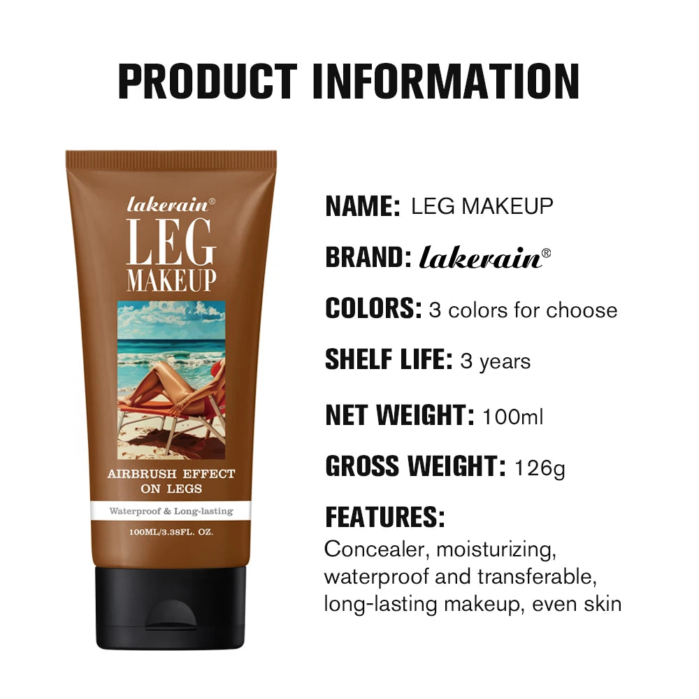 Waterproof Leg Makeup Lotion – Bronze Body Tanning Cream 100ml Body Tanning Lotion Qst