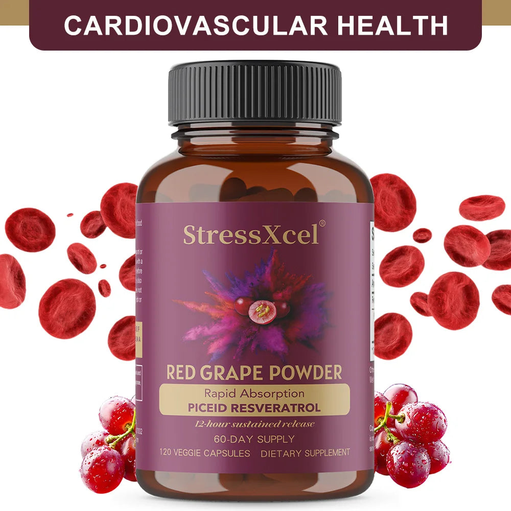 ZENVITALIZE Resveratrol Capsules – Red Grape Antioxidant Antioxidant Supplement Qst